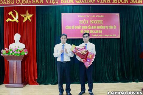 Tỉnh uỷ Lai Châu công bố quyết định về công tác cán bộ đối với huyện Than Uyên