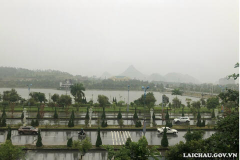 Tin mưa lớn và cảnh báo dông, lốc, sét, mưa đá, gió giật mạnh ở tỉnh Lai Châu