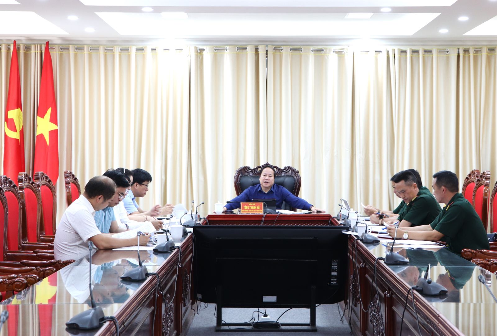 Họp Ban Tổ chức Đại hội Thi đua Quyết thắng lực lượng vũ trang tỉnh Lai Châu, giai đoạn 2019 - 2024