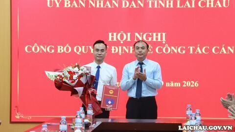 Đồng chí Ngô Sỹ Thiện được bổ nhiệm giữ chức vụ Phó Giám đốc Sở Xây dựng