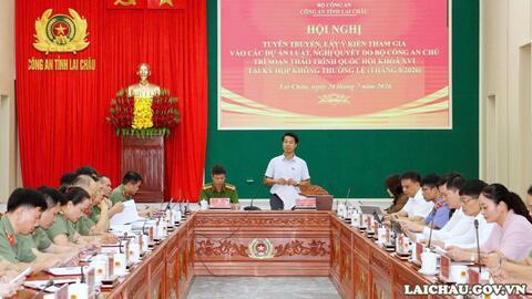 Hội nghị lấy ý kiến tham gia đối với các dự án luật, nghị quyết do Bộ Công an chủ trì soạn thảo trình Quốc hội khóa XVI