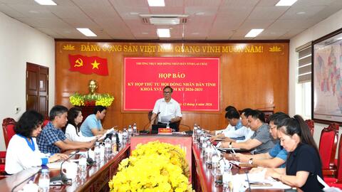 Họp báo thông tin về Kỳ họp thứ tư HĐND tỉnh Lai Châu khóa XVI: Sẵn sàng cho nhiều quyết sách lớn