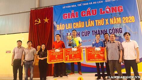 Giải cầu lông Báo Lai Châu lần thứ X năm 2020, tranh Cúp Thành Công
