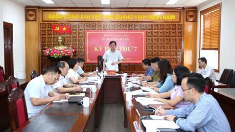Kỳ họp thứ 7 Ủy ban Kiểm tra Tỉnh ủy