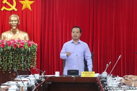 Chủ tịch UBND tỉnh họp về công tác chuẩn bị tổ chức Ngày hội Đại đoàn kết toàn dân tộc và Hội chợ Sâm Lai Châu năm 2022