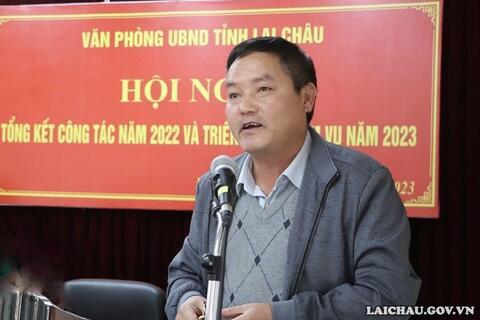 Văn phòng UBND tỉnh Lai Châu: Tổng kết công tác năm 2022 và triển khai nhiệm vụ năm 2023