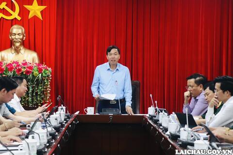 Họp Ban Tổ chức kỷ niệm 20 năm chia tách, thành lập tỉnh Lai Châu