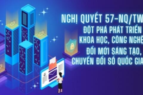 Chính thức vận hành Hệ thống thông tin giám sát, đánh giá việc thực hiện Nghị quyết 57-NQ/TW