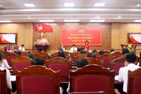 Đảng bộ Văn phòng Tỉnh ủy: Đại hội lần thứ V, nhiệm kỳ 2025-2030