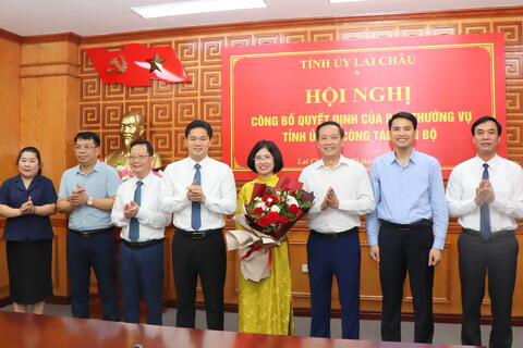 Công bố quyết định bổ nhiệm Chánh Văn phòng Tỉnh ủy