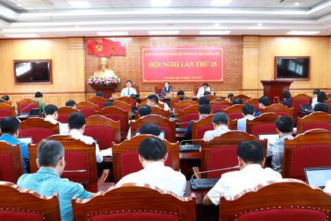 Ban Chấp hành Đảng bộ tỉnh Lai Châu khóa XIV: Hội nghị lần thứ 25