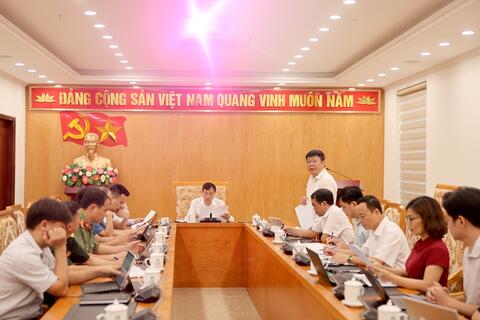 Họp Ban Tổ chức Triển lãm thành tựu Đất nước nhân dịp kỷ niệm 80 năm Ngày Quốc khánh (02/9)