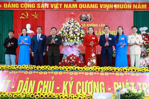 Đại hội Đại biểu Đảng bộ xã Khổng Lào lần thứ I, nhiệm kỳ 2025 - 2030 thành công tốt đẹp