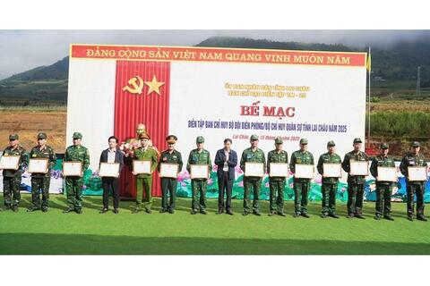 Bế mạc Diễn tập Ban Chỉ huy Bộ đội Biên phòng, Bộ Chỉ huy Quân sự tỉnh Lai Châu