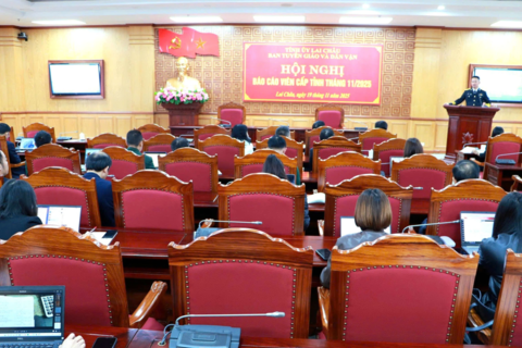 Lai Châu: Hội nghị Báo cáo viên cấp tỉnh tháng 11/2025