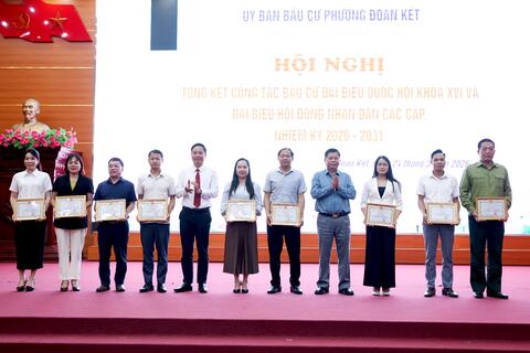 Hội nghị tổng kết công tác bầu cử đại biểu Quốc hội và đại biểu HĐND các cấp nhiệm kỳ 2026-2031