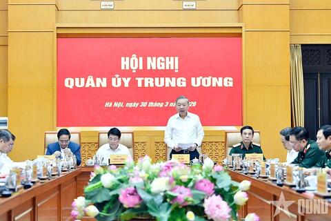 Tổng Bí thư Tô Lâm chủ trì Hội nghị Quân ủy Trung ương