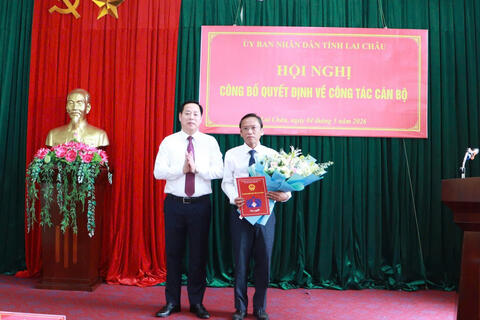 Đồng chí Ngô Xuân Hùng được bổ nhiệm Giám đốc Sở Nông nghiệp và Môi trường