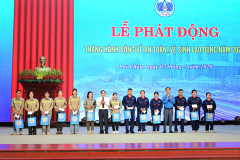 Lai Châu: Lễ phát động Tháng hành động về An toàn, vệ sinh lao động năm 2026