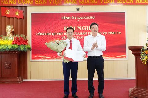 Hội nghị công bố Quyết định của Ban Thường vụ Tỉnh ủy về  công tác cán bộ
