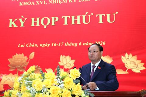 Khai mạc Kỳ họp thứ tư HĐND tỉnh Lai Châu khóa XVI, nhiệm kỳ 2026 - 2031