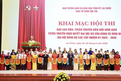 Lai Châu: Khai mạc Hội thi Báo cáo viên, Tuyên truyền viên giỏi năm 2026