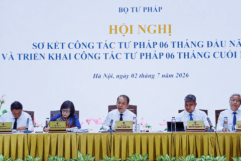Bộ Tư pháp: Sơ kết công tác tư pháp 6 tháng đầu năm 2026