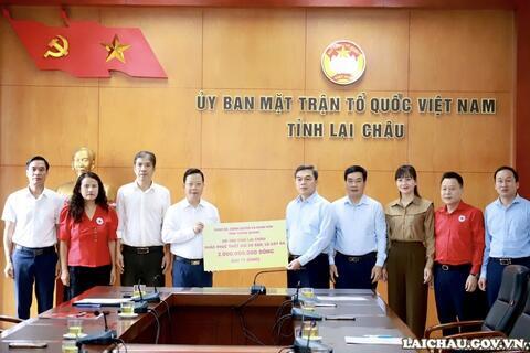 Tỉnh Tuyên Quang hỗ trợ tỉnh Lai Châu 2 tỷ đồng khắc phục thiệt hại do thiên tai, mưa lũ