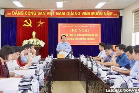 Đoàn đại biểu Quốc hội tỉnh lấy ý kiến tham gia vào một số dự án luật