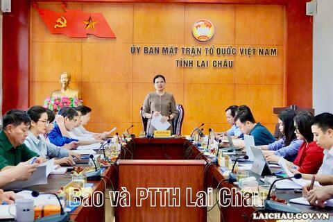 Phó Chủ tịch - Tổng Thư ký Ủy ban Trung ương MTTQ Việt Nam Hà Thị Nga làm việc với Ủy ban MTTQ Việt Nam tỉnh