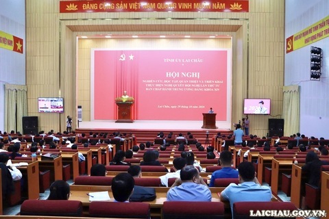 Lai Châu: Nghiên cứu, học tập, quán triệt và triển khai thực hiện Nghị quyết Hội nghị lần thứ tư Ban Chấp hành Trung ương Đảng khóa XIV