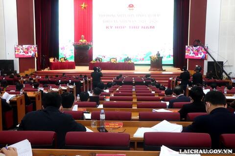 Ngày làm việc thứ 3, Kỳ họp thứ năm, HĐND tỉnh Lai Châu khóa XV, nhiệm kỳ 2021 - 2026