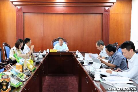 Họp Hội đồng bình chọn sản phẩm công nghiệp nông thôn tiêu biểu tỉnh Lai Châu năm 2022