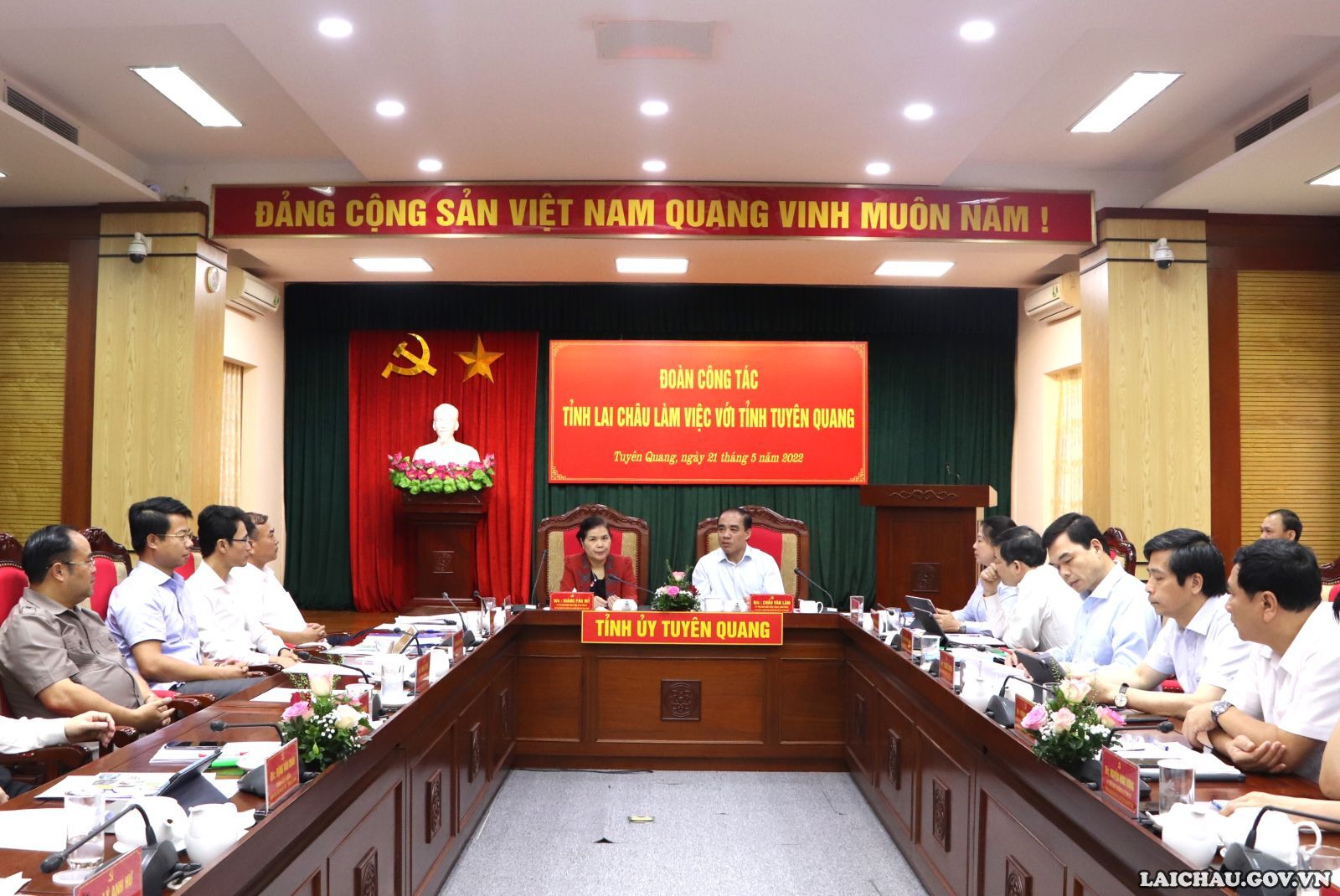 Đoàn công tác tỉnh Lai Châu làm việc với tỉnh Tuyên Quang
