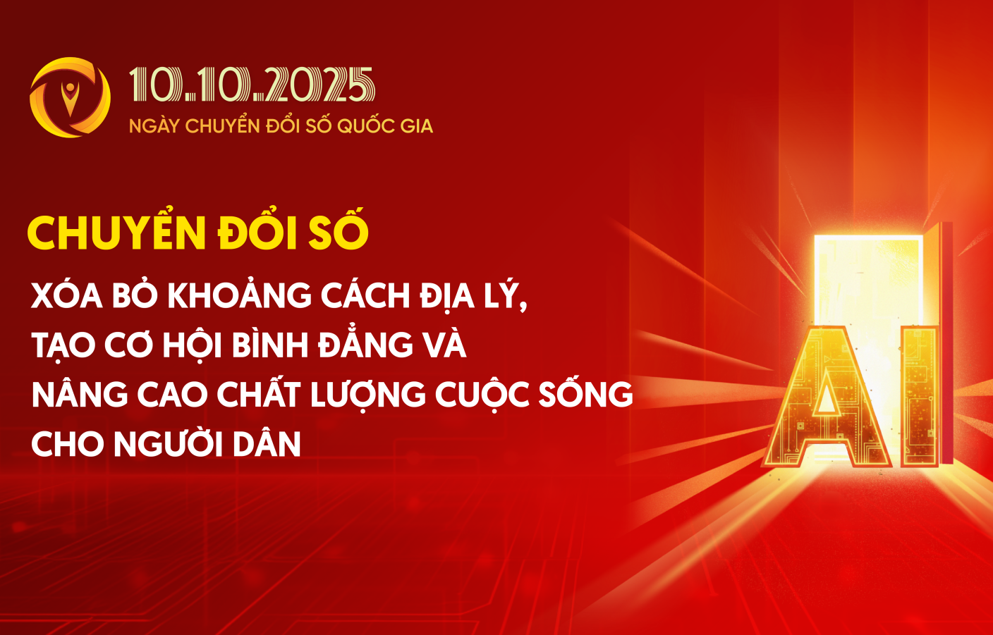 Bộ nhận diện Ngày Chuyển đổi số quốc gia năm 2025