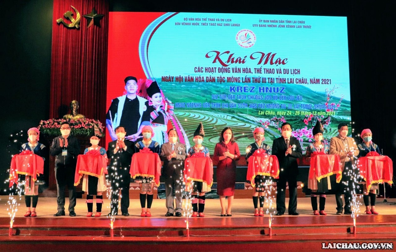 Khai mạc các hoạt động văn hóa, thể thao và du lịch Ngày hội Văn hóa dân tộc Mông lần thứ III tại tỉnh Lai Châu, năm 2021