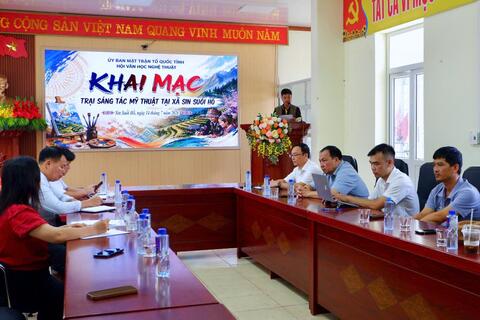 Khai thác “Vẻ đẹp đất và người Lai Châu” tại Trại sáng tác Mỹ thuật