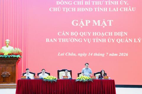 Đồng chí Bí thư Tỉnh uỷ, Chủ tịch HĐND tỉnh Gặp mặt cán bộ quy hoạch diện Ban Thường vụ Tỉnh ủy quản lý