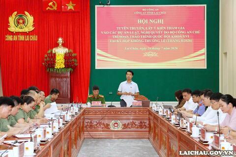 Hội nghị lấy ý kiến tham gia đối với các dự án luật, nghị quyết do Bộ Công an chủ trì soạn thảo trình Quốc hội khóa XVI