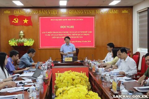 Đoàn đại biểu Quốc hội tỉnh Lai Châu lấy ý kiến tham gia vào các dự án Luật
