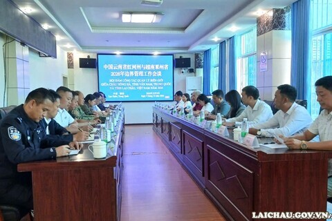 Lai Châu tăng cường phối hợp quản lý, bảo vệ biên giới với châu Hồng Hà, tỉnh Vân Nam (Trung Quốc)