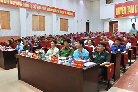 Diễn tập phòng thủ dân sự ứng phó bão, lụt và tìm kiếm cứu nạn huyện Tam Đường năm 2025