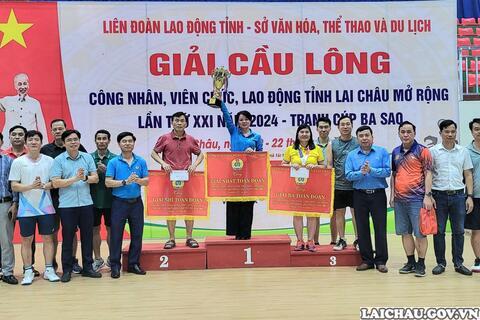 Đoàn vận động viên thành phố Lai Châu giành giải Nhất toàn đoàn