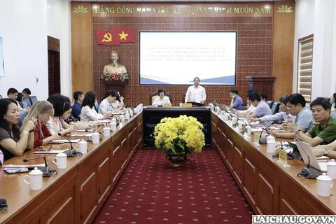 Phó Chủ tịch Thường trực UBND tỉnh Tống Thanh Hải làm việc với Đoàn cán bộ của Học viện Chính trị quốc gia Hồ Chí Minh