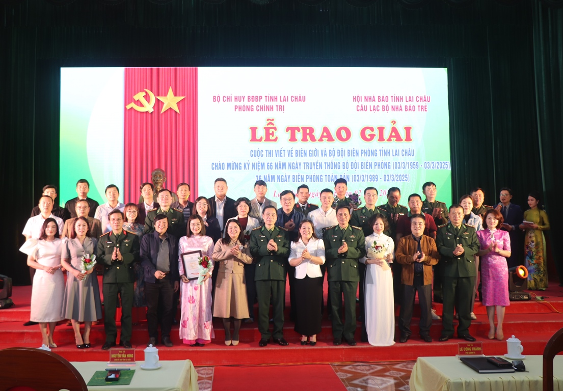 Lễ trao giải Cuộc thi viết về biên giới và Bộ đội Biên phòng tỉnh Lai Châu
