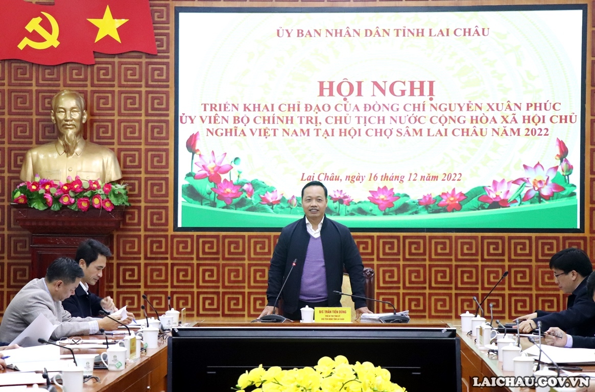 Họp rút kinh nghiệm và bàn giải pháp  triển khai định hướng phát triển Sâm Lai Châu sau Hội chợ Sâm