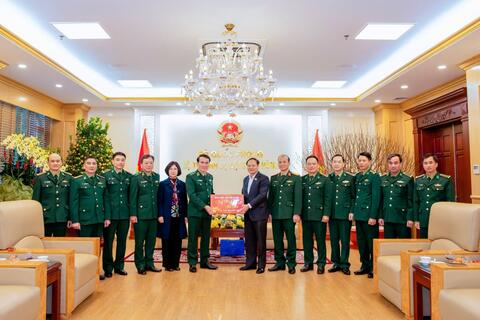 Bí thư Tỉnh ủy Lai Châu Lê Minh Ngân thăm, chúc Tết Bộ Tư lệnh Bộ đội Biên phòng