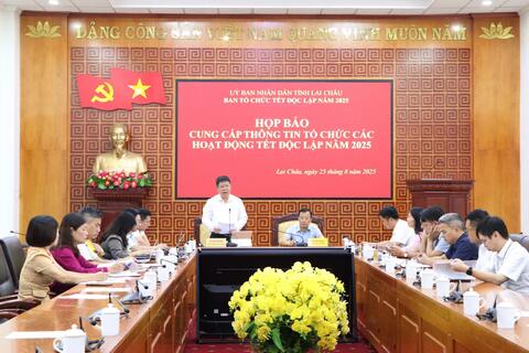 Lai Châu: Họp báo cung cấp thông tin tổ chức các hoạt động Tết Độc lập năm 2025