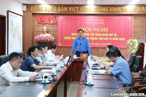 Giao ban công tác khoa giáo quý III,  triển khai nhiệm vụ trọng tâm quý IV năm 2026