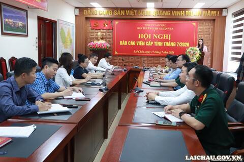Hội nghị Báo cáo viên cấp tỉnh tháng 7/2026
